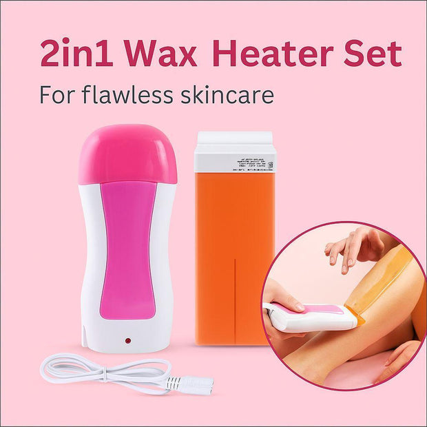 Depilatory Wax Warmer Roller – Painless Hair Removal at Home