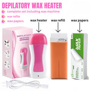 Depilatory Wax Warmer Roller – Painless Hair Removal at Home