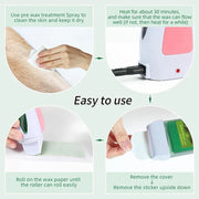 Depilatory Wax Warmer Roller – Painless Hair Removal at Home