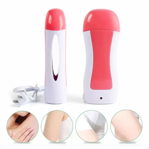 Depilatory Wax Warmer Roller – Painless Hair Removal at Home